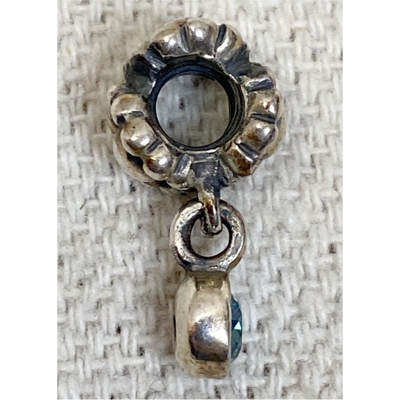 Authentic PANDORA Daisy Blue Dew Drop Dangle - Picture 2 of 6